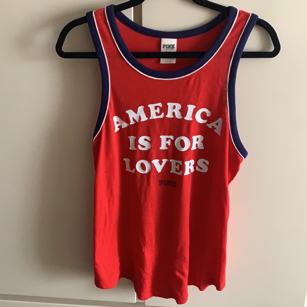 VS PINK Graphic Tank Top, size S